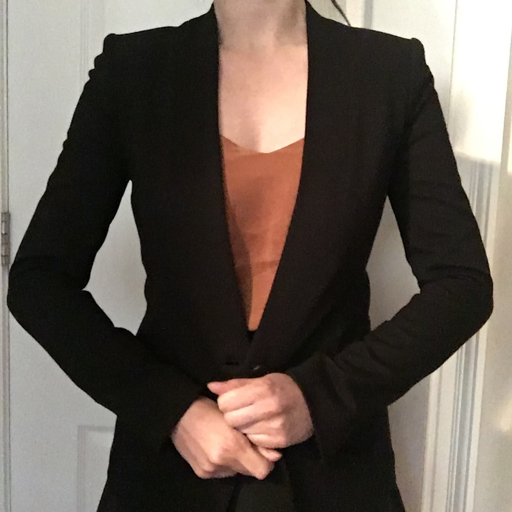 NWT Madewell collarless stretch blazer jacket